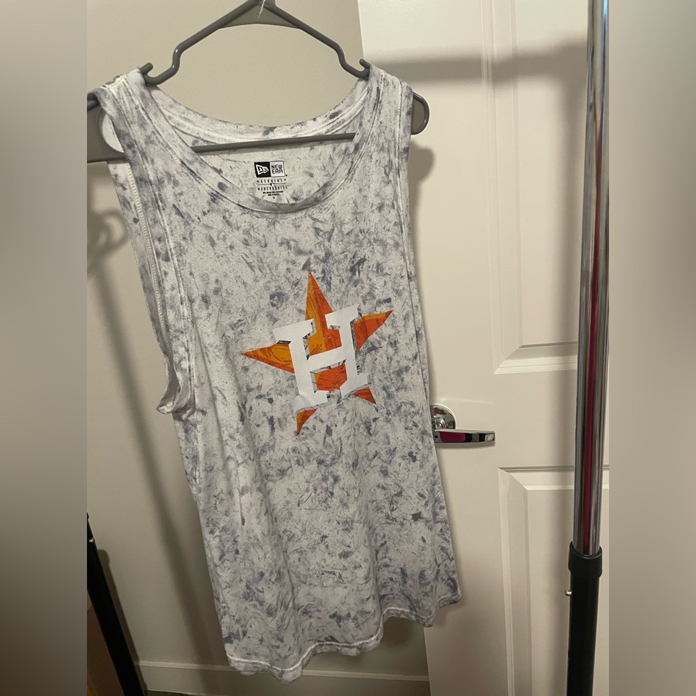 Houston Astros sleeveless tie dye shirt